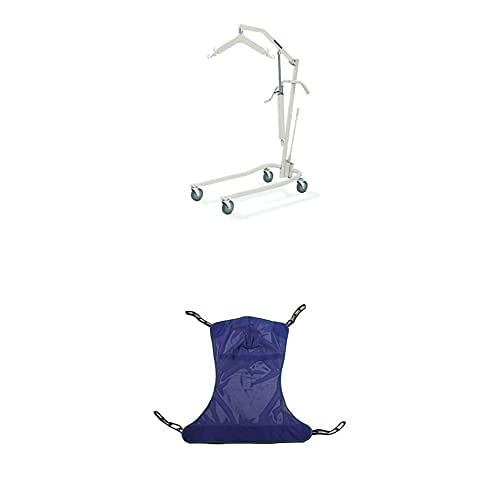 Invacare Lightweight Hydraulic Patient Lift, White, 450 lb. Weight Capacity, 9805P, Beige