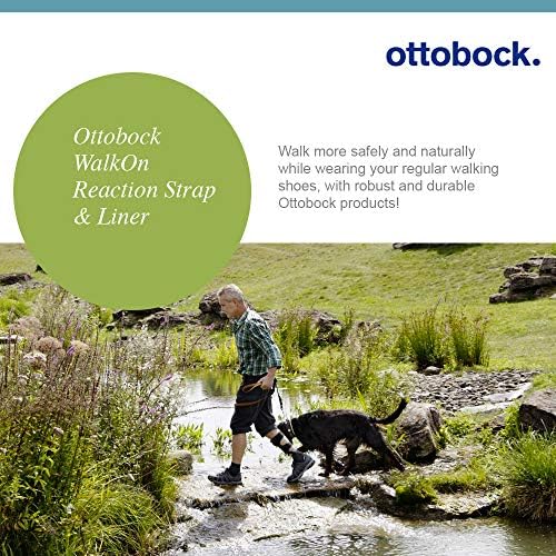 WalkOn Reaction Strap &amp; Liner for Ankle-Foot Orthosis - Left 39-42 - 1 Unit - Comfortable, Secure Strap for use with Ottobock Carbon Fiber WalkOn Reaction AFO Ankle Brace
